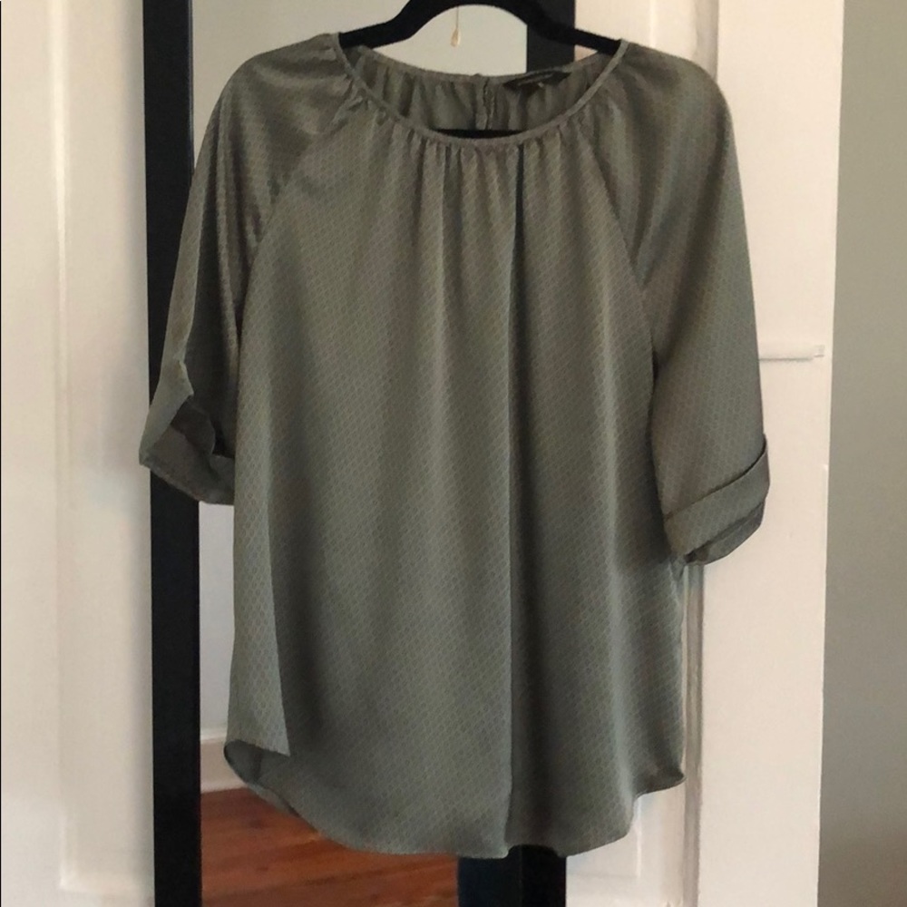 Banana republic green silky top